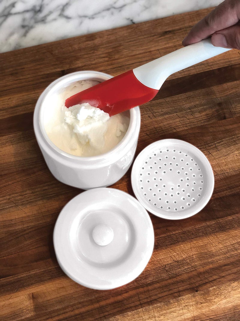 Fox Run 6238 Porcelain Grease Container, White - Image 3